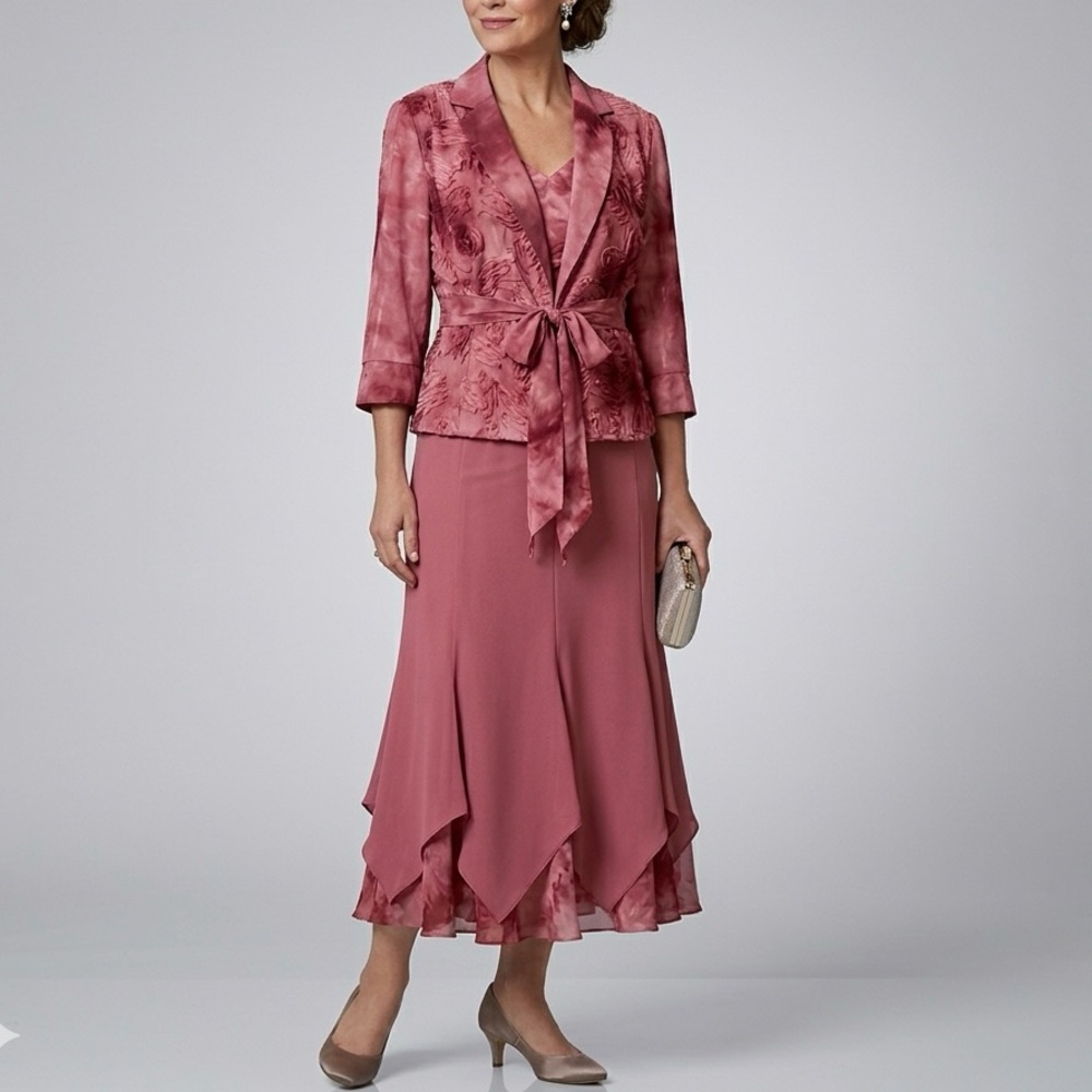 🎉HP🎉European Designer Two-Piece Set Dusty Pink